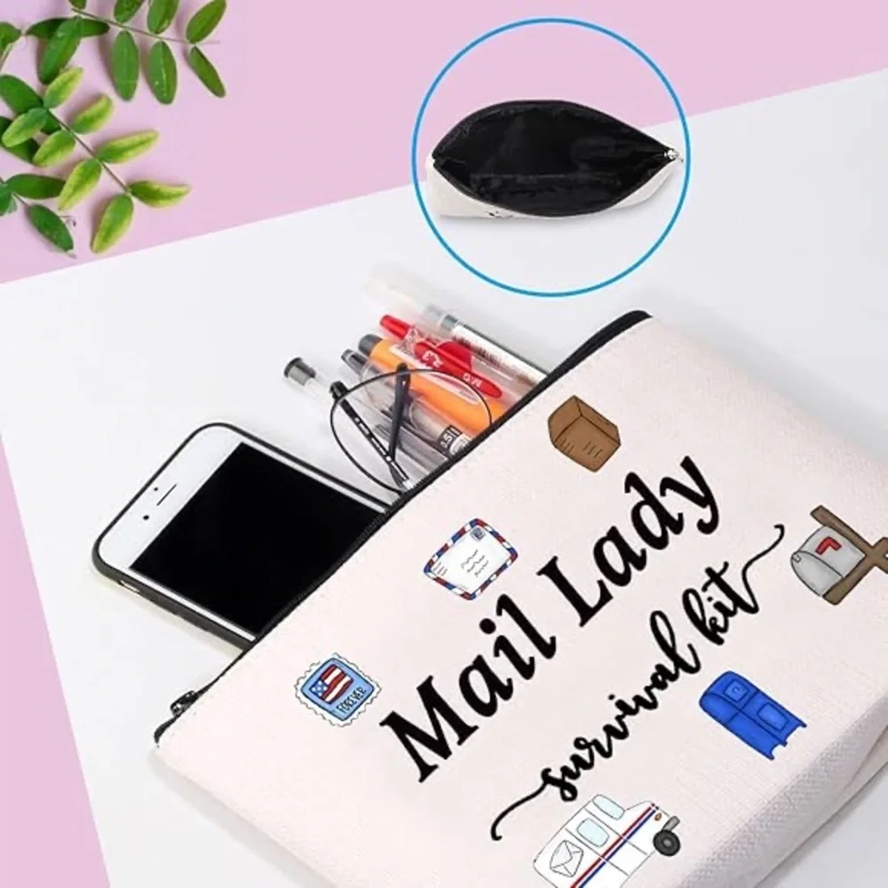 GJTIM women’s Mail Lady Survival Kit Graphic Makeup Bag